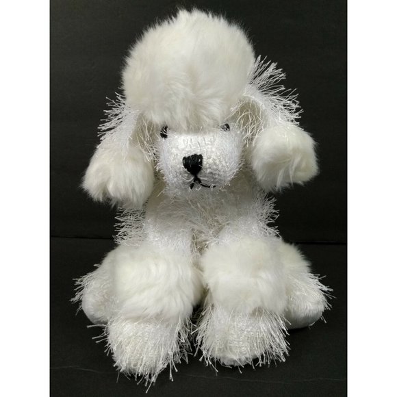Ty Beanie Boos BRUTUS 6" Glitter Eye Bulldog + GANZ Webkinz Poodle Plush No Code - Picture 4 of 12